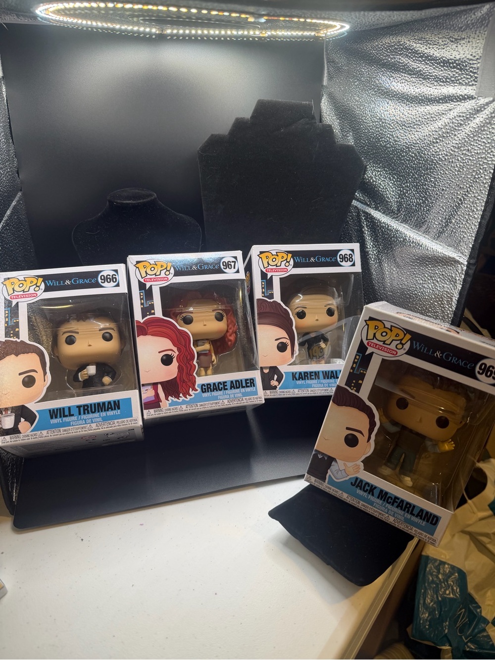 Funko Will & Grace Vinyl Figures - Will, Grace, Karen, Jack (4-Pack)